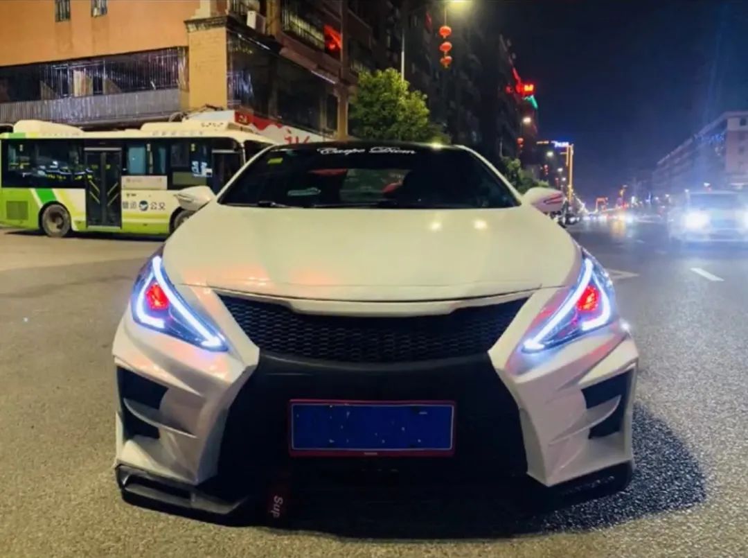 现代索纳塔8代紫色改装,索纳塔8代改装轮廓