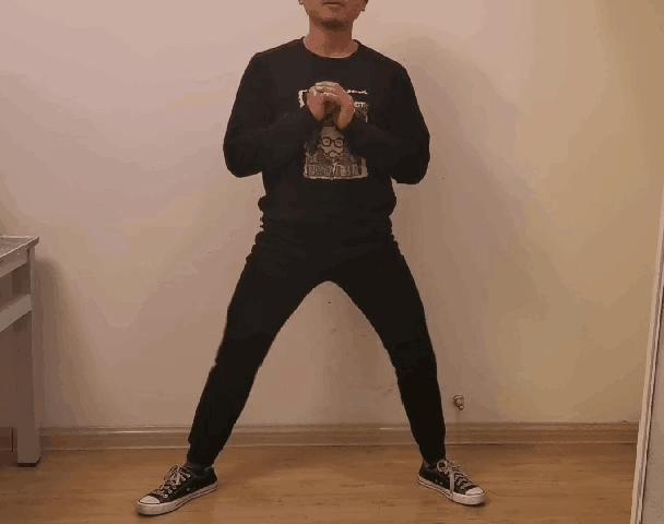 改变腿型的交叉蹲,正确深蹲法教你翘臀不粗腿