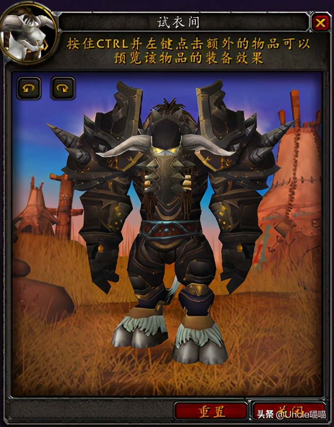 魔兽世界牛头人战士套装展示,魔兽世界战士经典套装