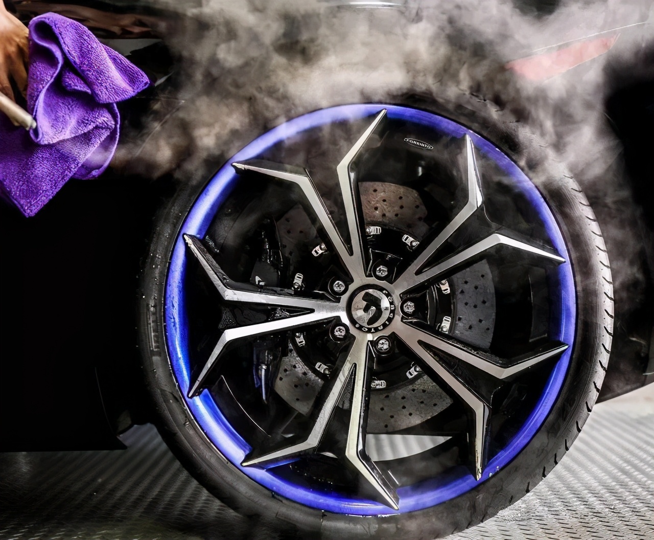 轮毂改色可爱,轮毂改色质感效果