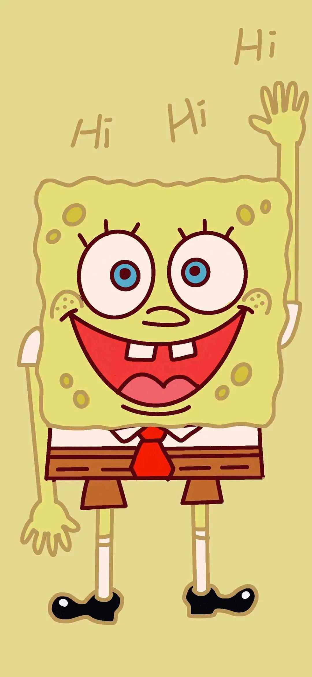 海绵宝宝壁纸全面屏全角色,关于海绵宝宝的壁纸高清