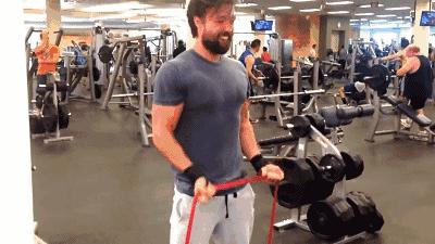 健身皮筋练肌肉,一根橡皮筋健身