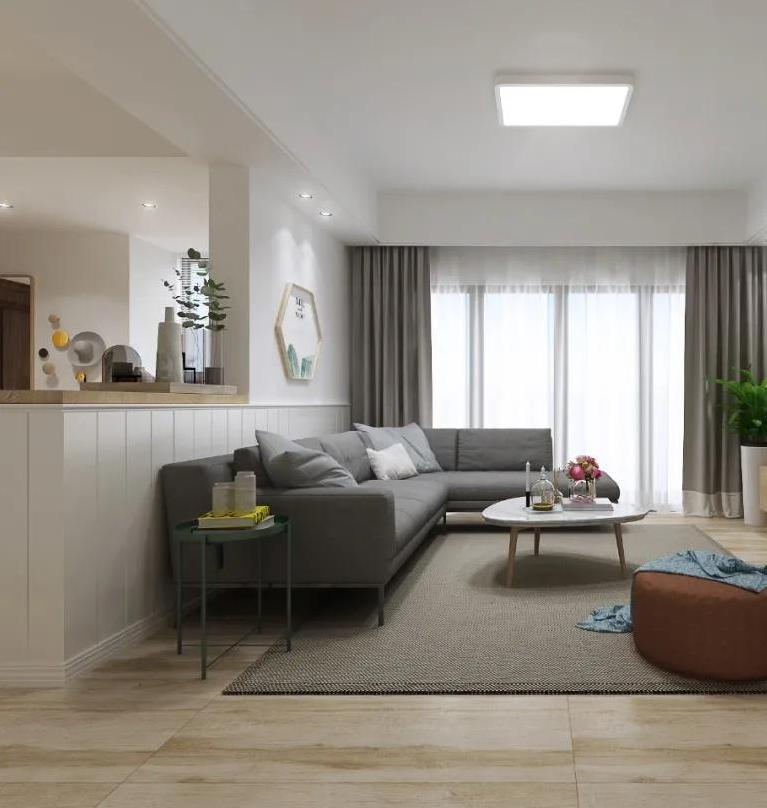 沙发不靠墙沙发后方如何利用,沙发不靠墙背后靠山怎么做