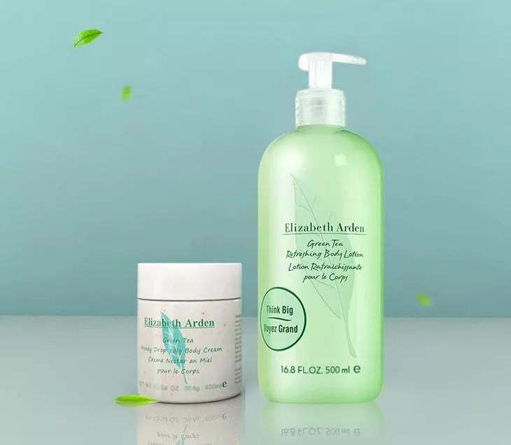 伊丽莎白雅顿身体乳绿茶500ml,伊丽莎白雅顿绿茶身体乳和润体霜