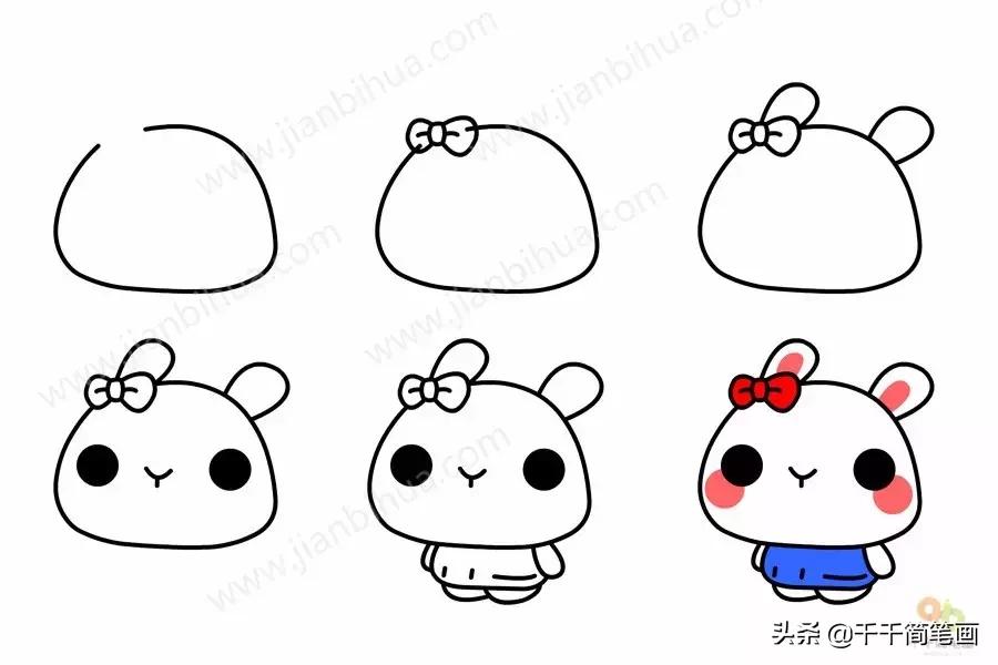 幼儿园动物的水墨画入门,儿童动物画入门简易范画