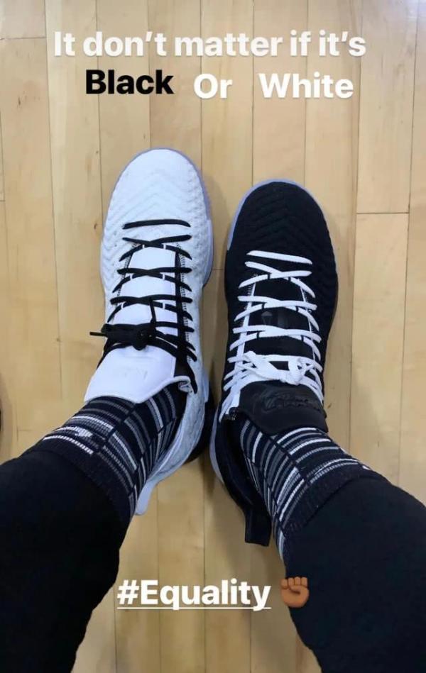 NBA黑人月配色球鞋