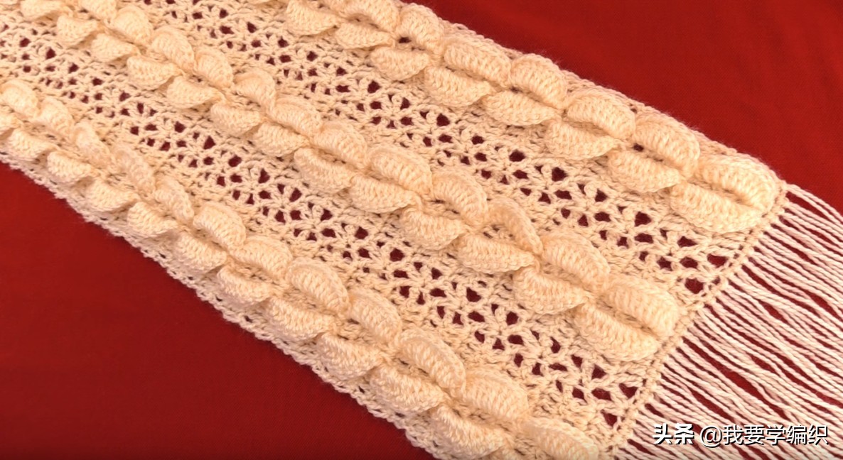 特别难的花样围巾教程,围巾手工教程竖纹
