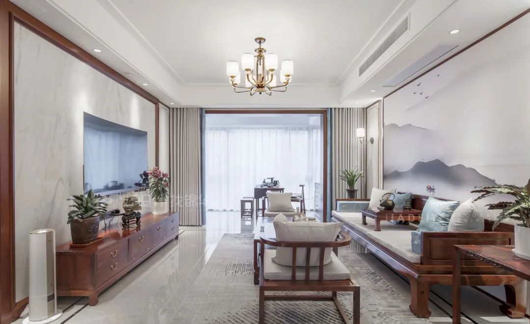 锦华新中式装修案例,锦华装修现场