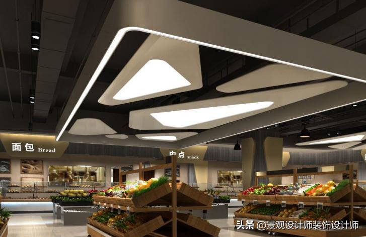 商场店铺设计案例图纸,超市设计图解大全