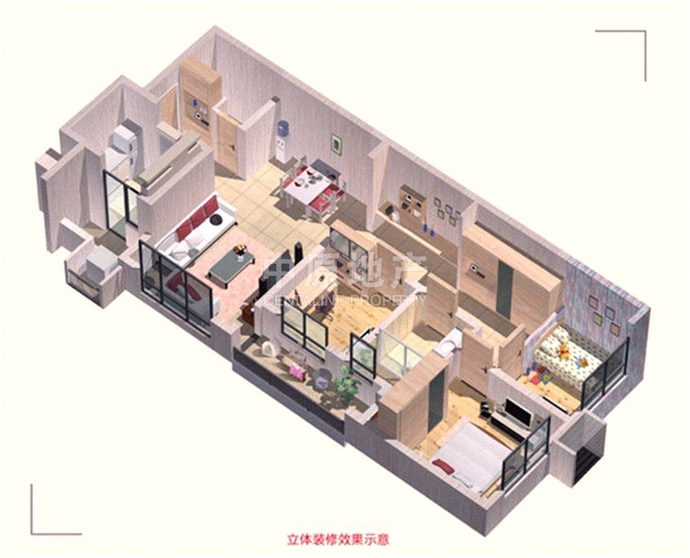 万科朗润园精装三房视野很好拎包入住带飘窗的户型