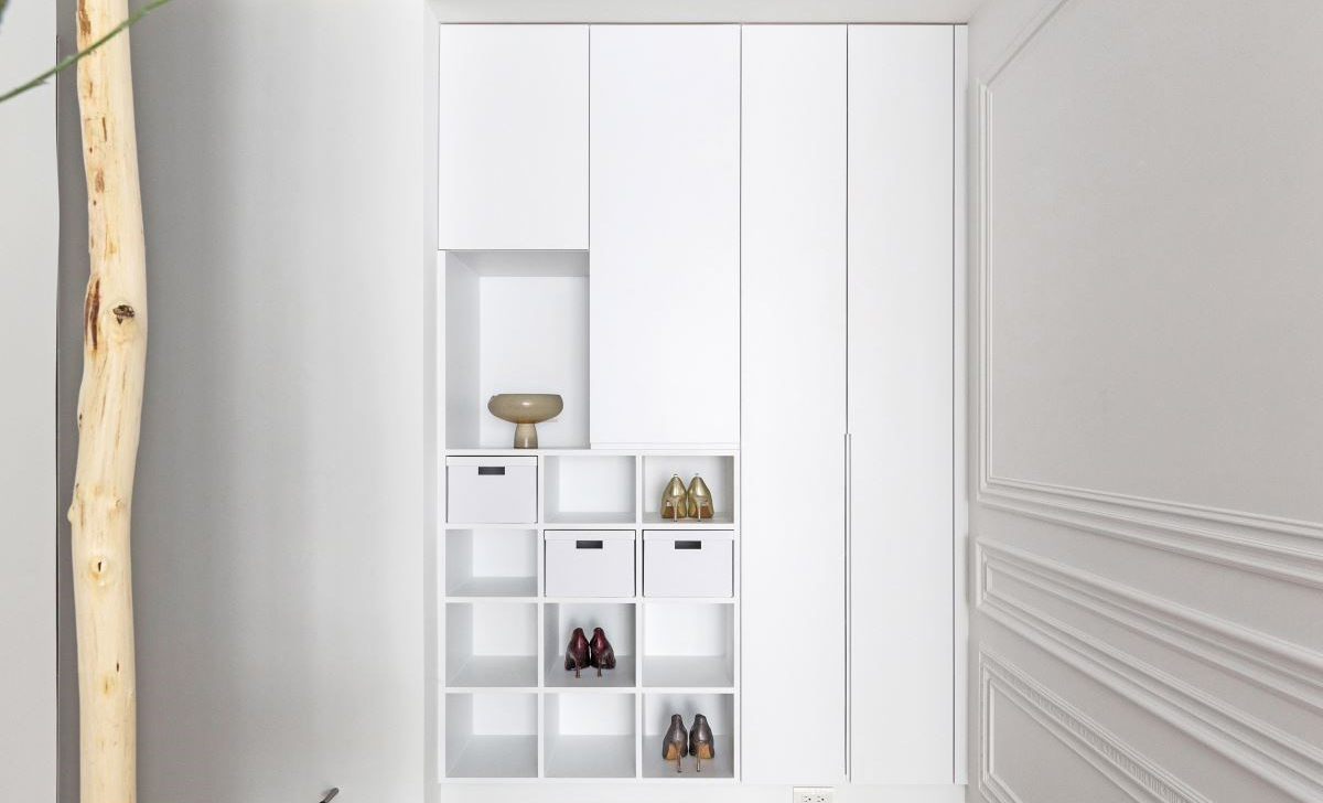 简约风蓝色电视墙,深色意式轻奢电视墙