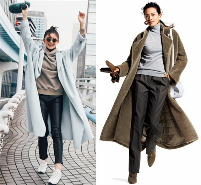 满大街长大衣搭配,长大衣如何穿搭