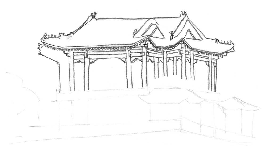 零基础风景速写教程,速写画风景初学者