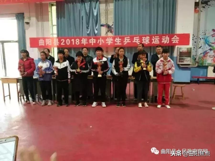 曲阳二中运动会打破纪录,曲阳县中小学生乒乓球比赛