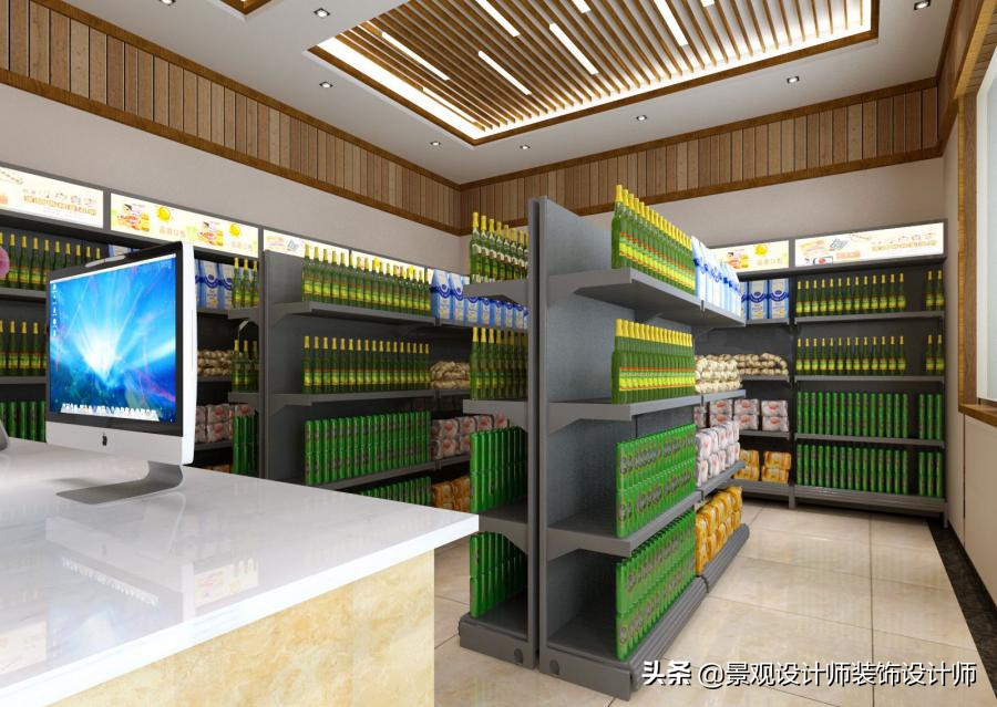 商场店铺设计案例图纸,超市设计图解大全