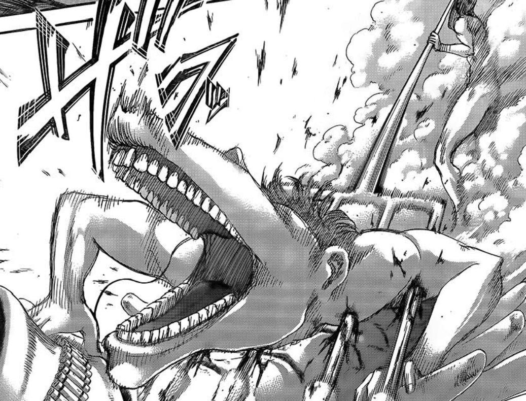 进击的巨人135话，历代九大巨人登场，三笠开启战神模式