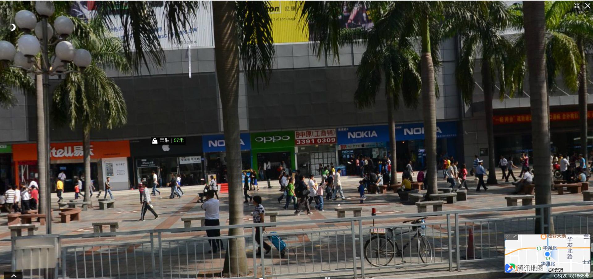 华强北步行街原貌,深圳华强北街景视频