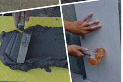 瓷砖背胶贴得稳吗,瓷砖背胶刷了手摸上去很粗糙