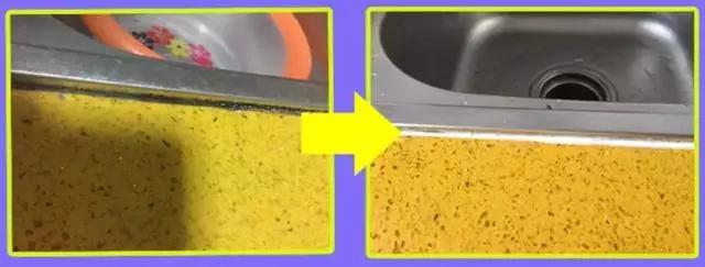 洗碗台有缝隙,发黑又发霉?装修师傅教你一招,5秒消灭霉菌污垢