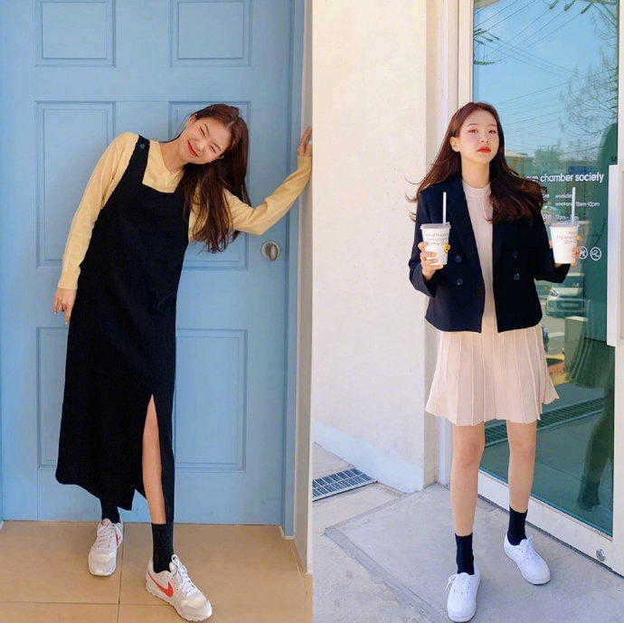 韩国流行穿搭春天穿什么,适合春天穿的小仙女