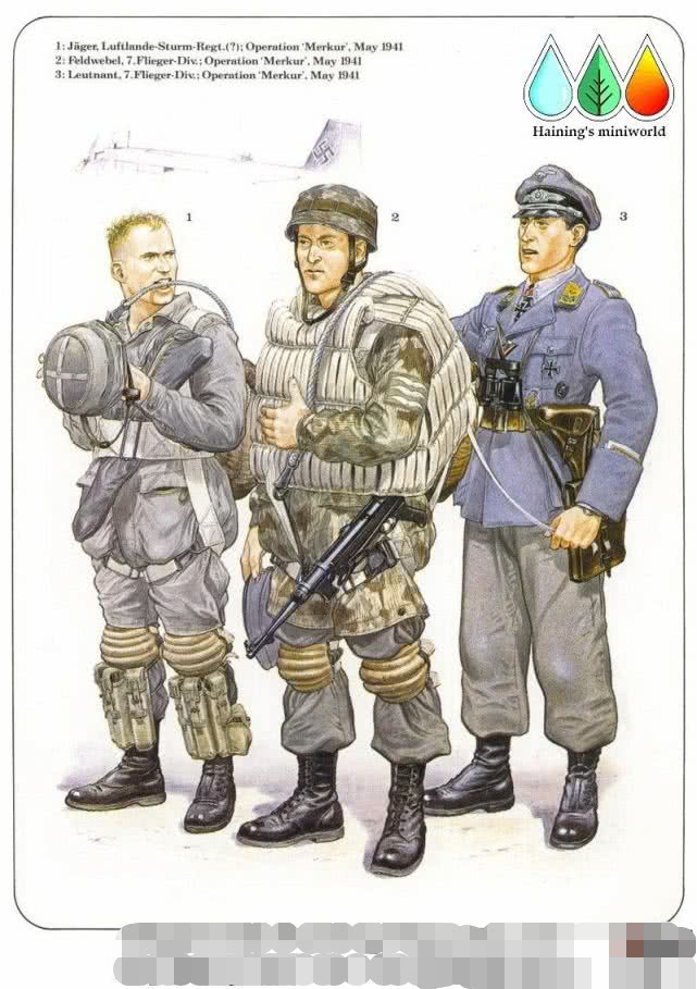 二战德军单兵装备图片,德军空降军服