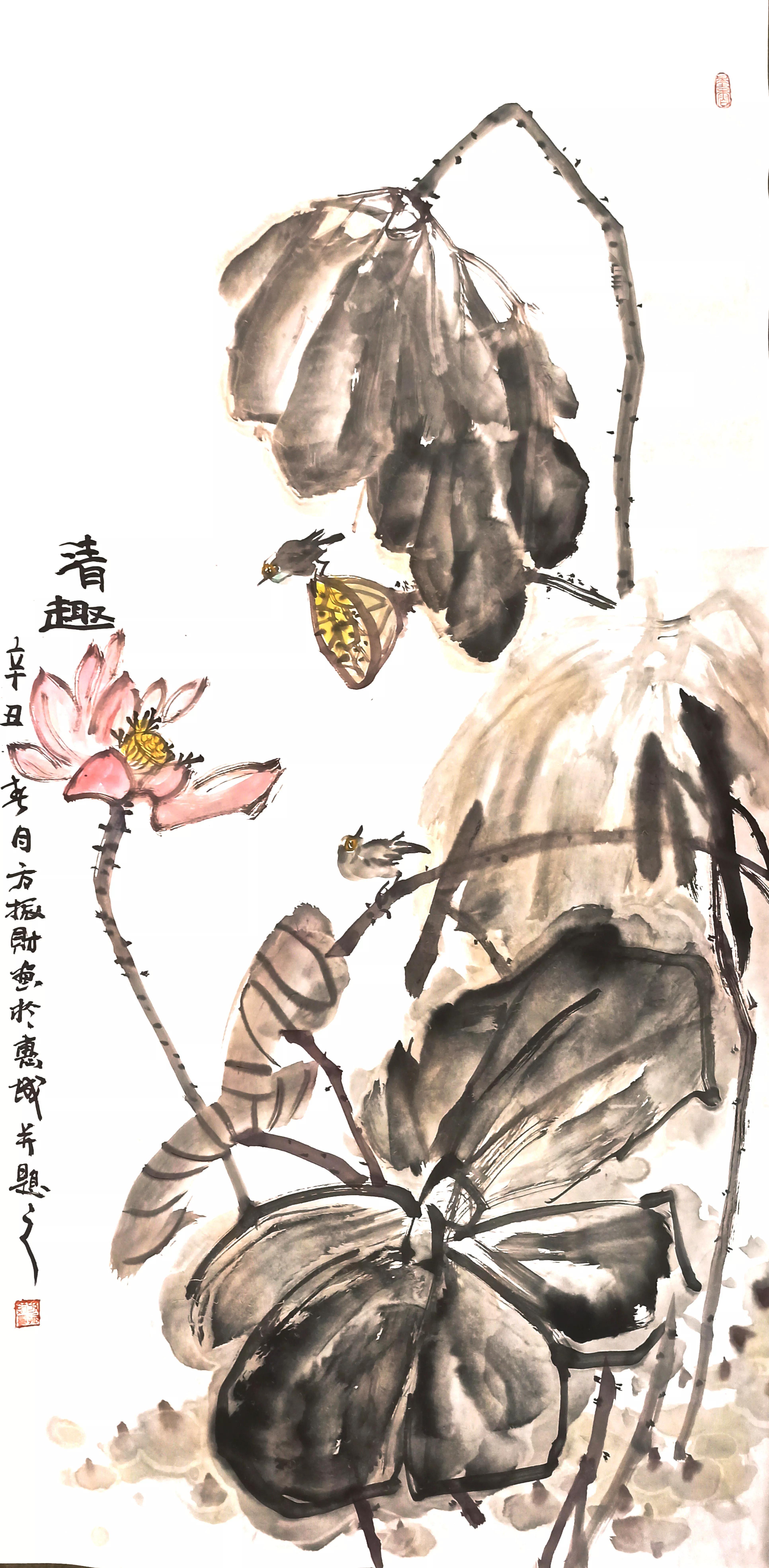 方振财花鸟作品欣赏,方振财花鸟画欣赏图片