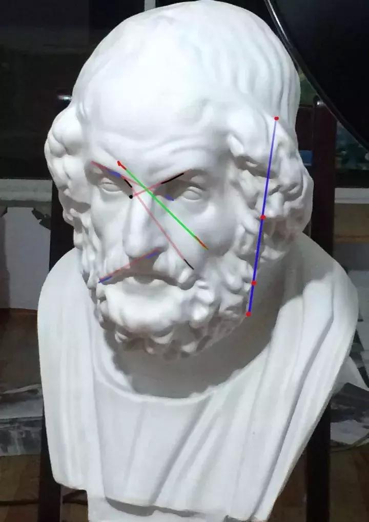 石膏像琴女素描步骤图,素描教程石膏像的步骤解析