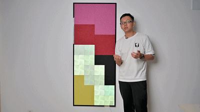 智能方块装饰画,智能装饰画带灯