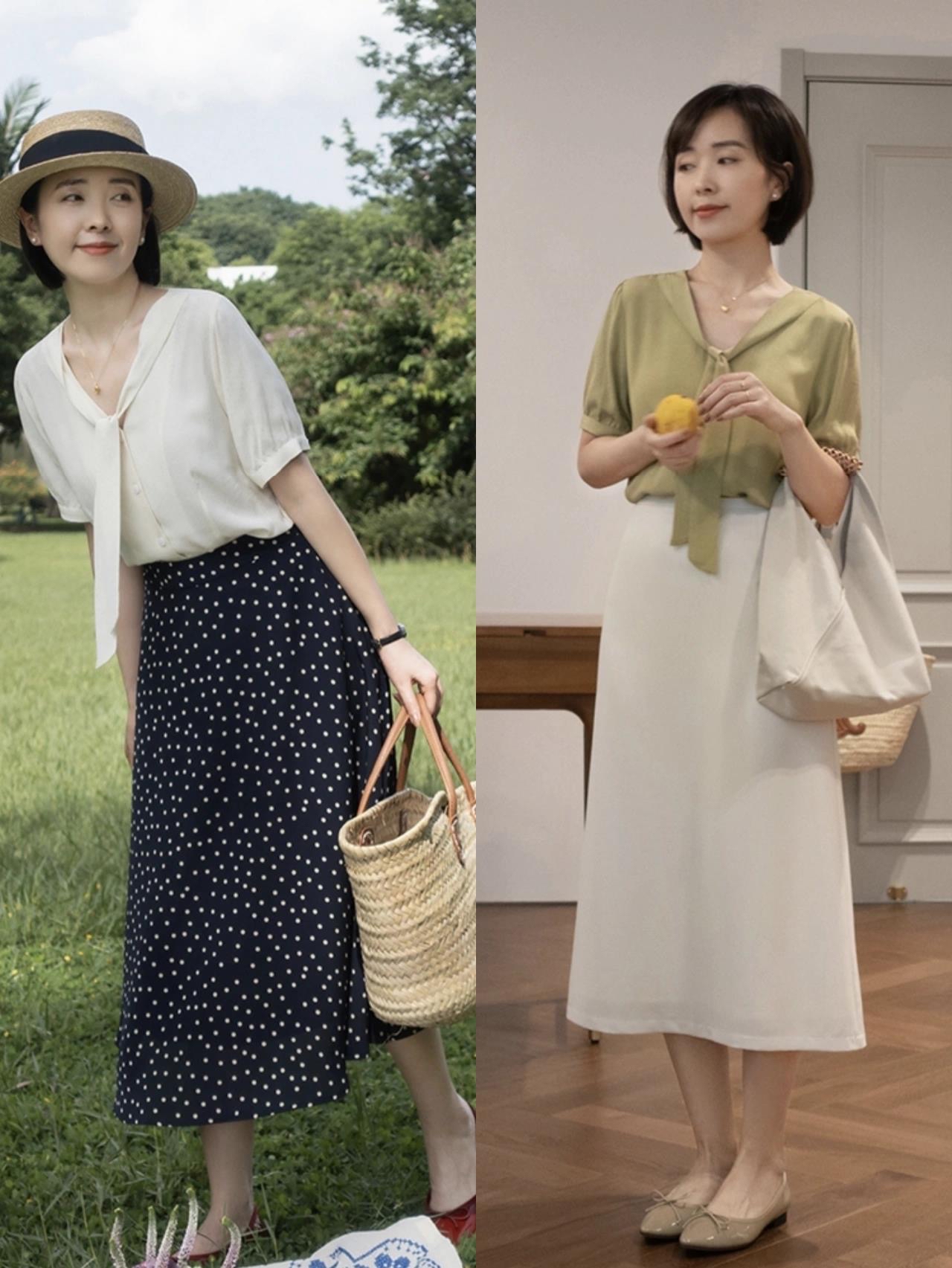 上海女人带火了种穿法，叫“上半身上班、下半身约会”，谁穿谁美