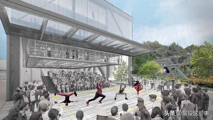 DS+R赢‘皮娜·鲍什中心’，在架高通道上观看