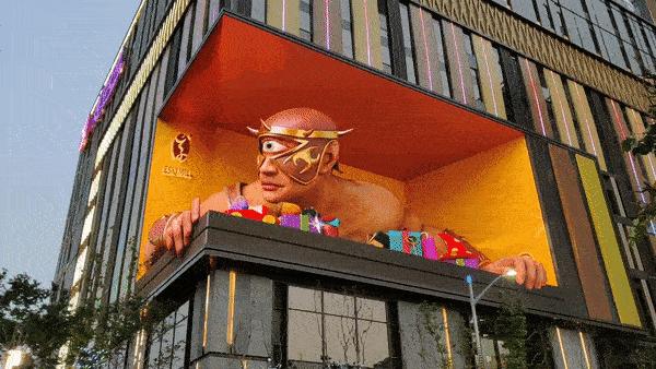 nike巨幅海报,nike裸眼3d广告