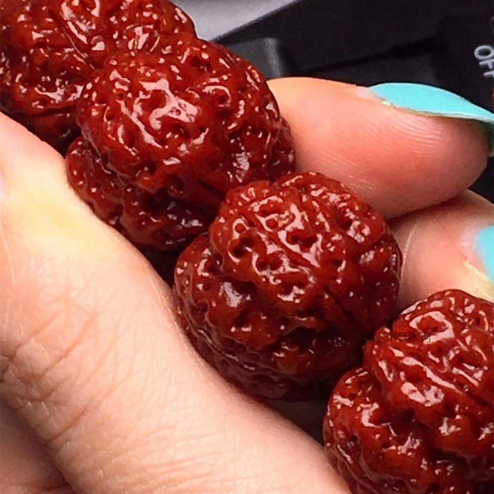 菩提手串包浆原理,文玩基础知识金刚菩提的返碱