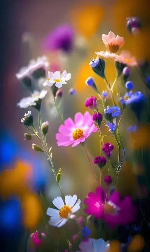 人间最美三月天春花烂漫展笑颜,人间最美四月天一花一草一世界