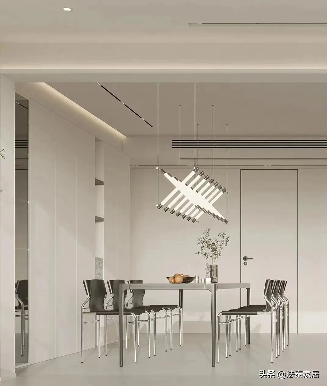 客厅墙柜与展示柜一体化,门墙柜一体化解决方案