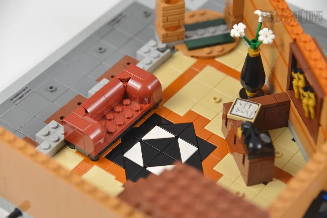 乐高街景巴黎转角内部细节,乐高转角精品酒店开箱视频