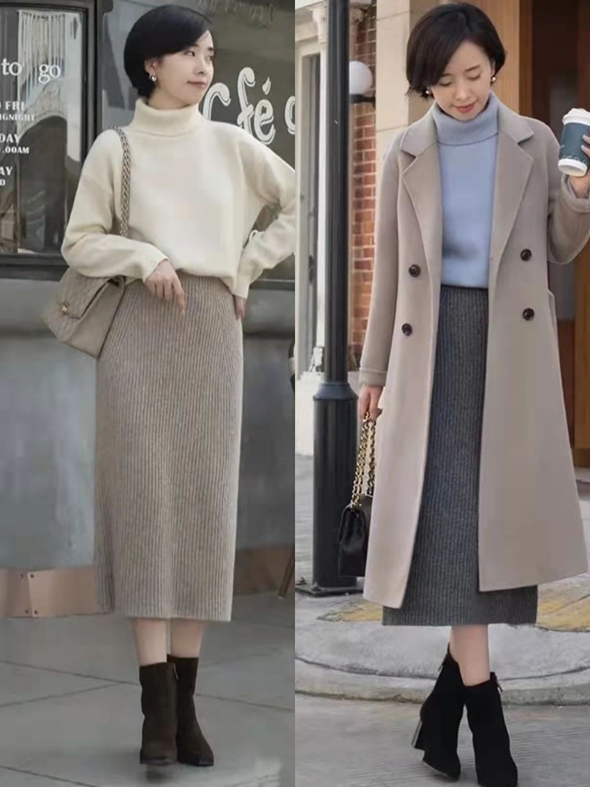 冬天穿衣服不好看怎么搭配,冬天穿裙子明明很时髦没毛病