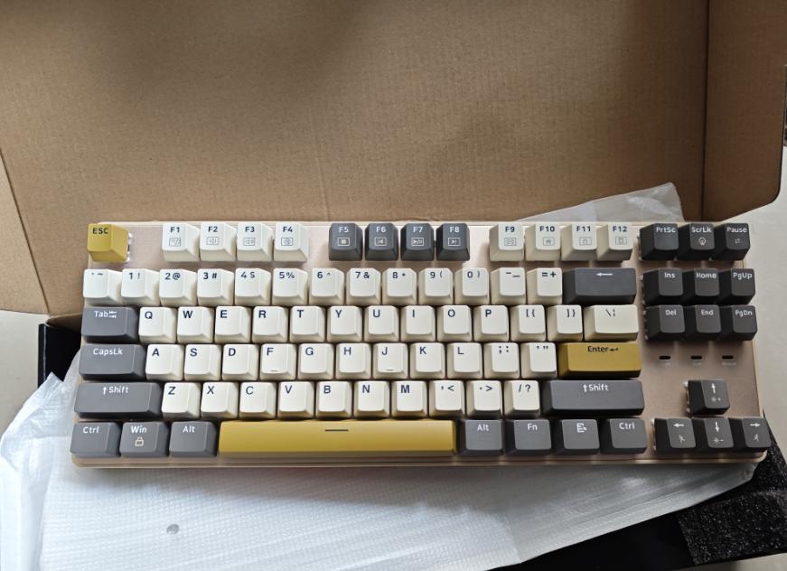 jz870京东京造键盘沉浸式开箱,jz870黄轴声音