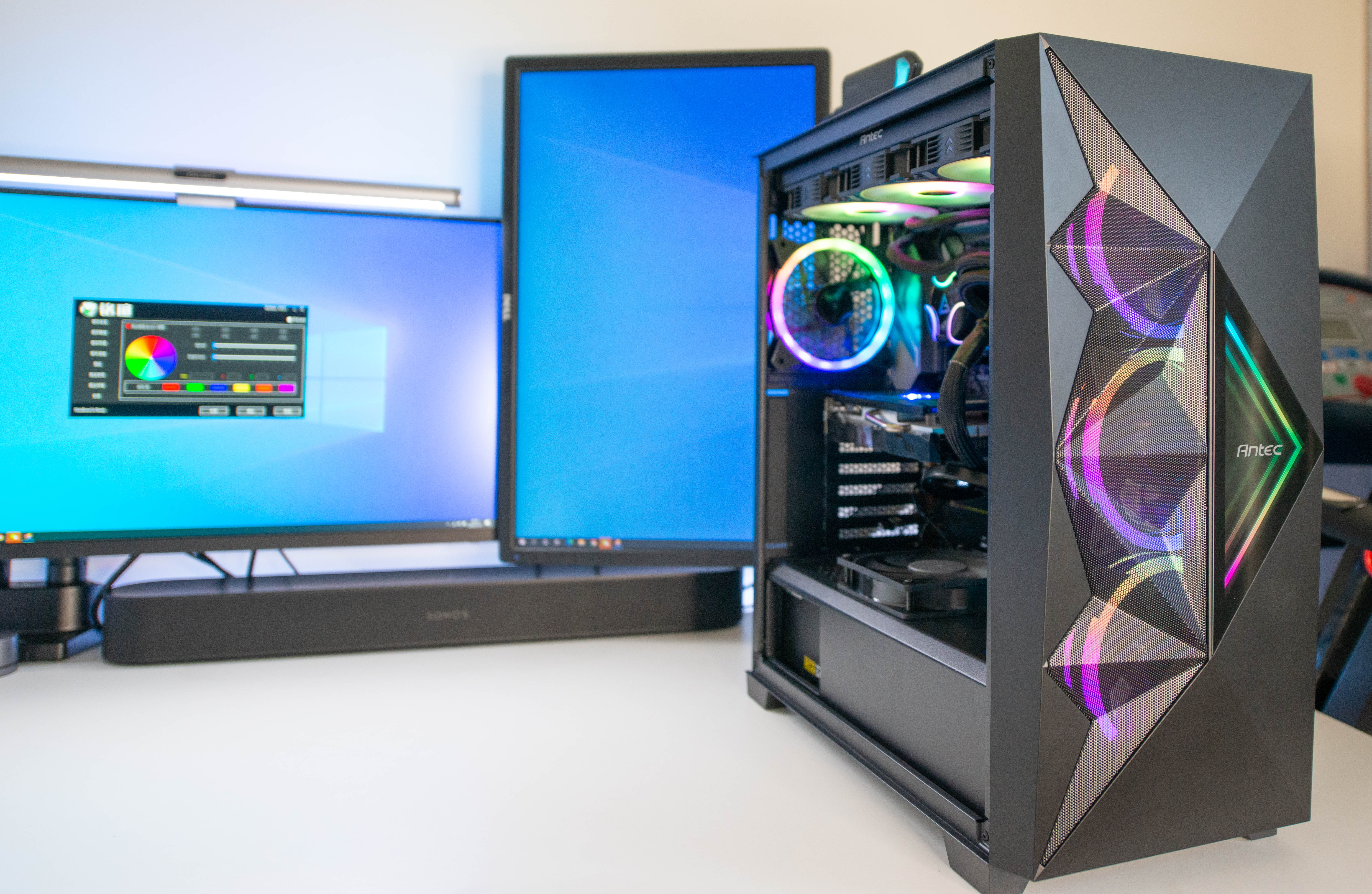 水冷显卡组装电脑教程,电脑组装rgb灯光