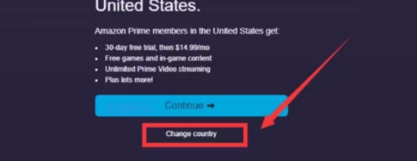 亚马逊prime怎么调中文,亚马逊礼包改地区