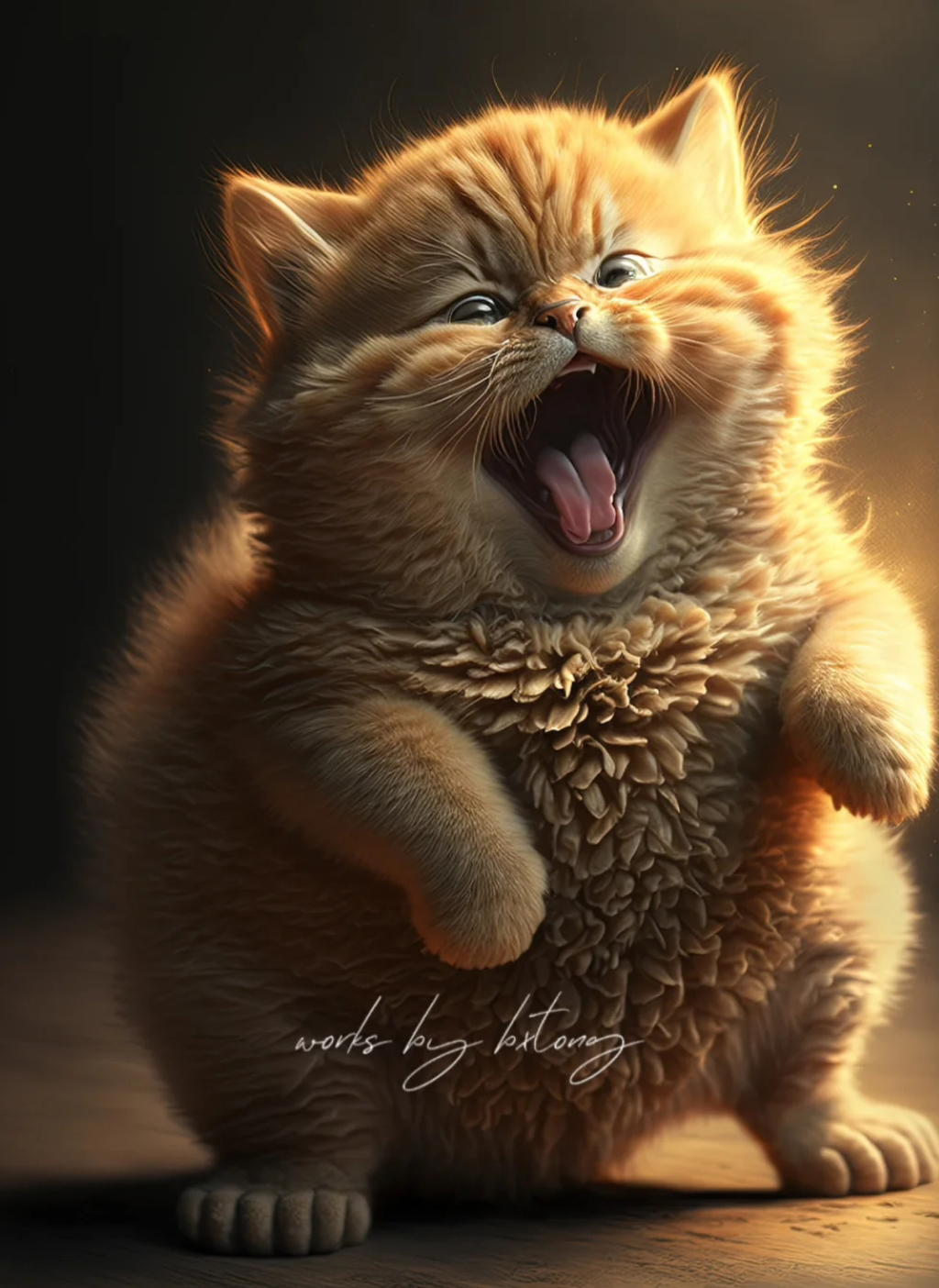 治愈橘猫壁纸图片,胖猫壁纸