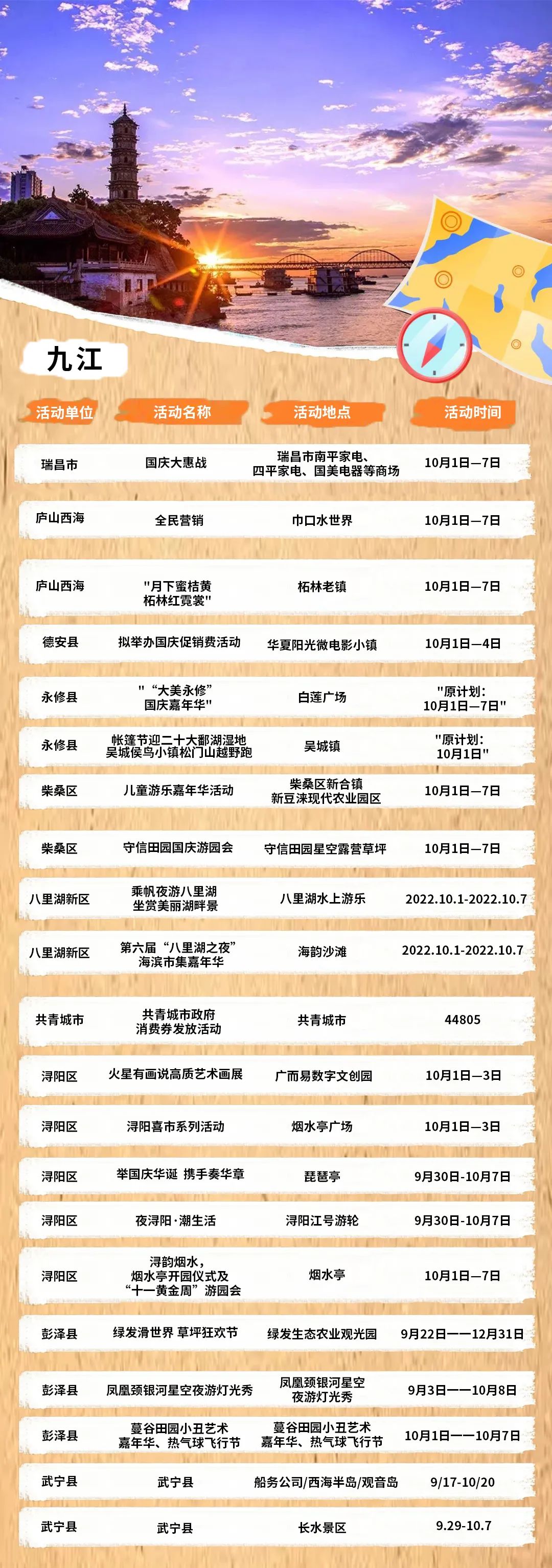 百城百夜｜江西国庆城市夜游攻略，超200场活动强势来袭