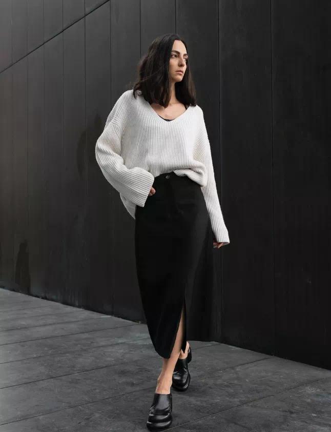 早春半裙中长款,春天选择半裙简单优雅又时尚