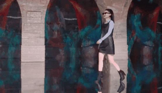 杨颖李沁look,杨幂baby李沁同时驾驭紫色