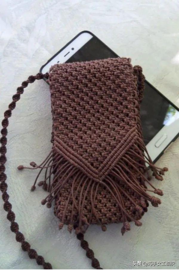 自己用绳子编一个东西,绳子编小包教程