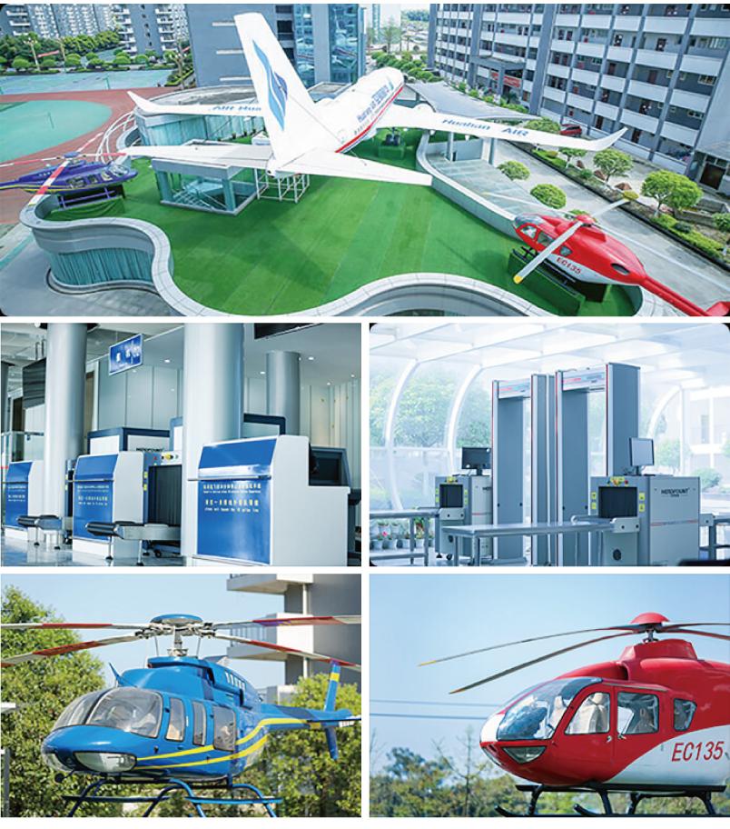 校园里面真的有飞机场和火车站吗,成都机电工程学校双流校区