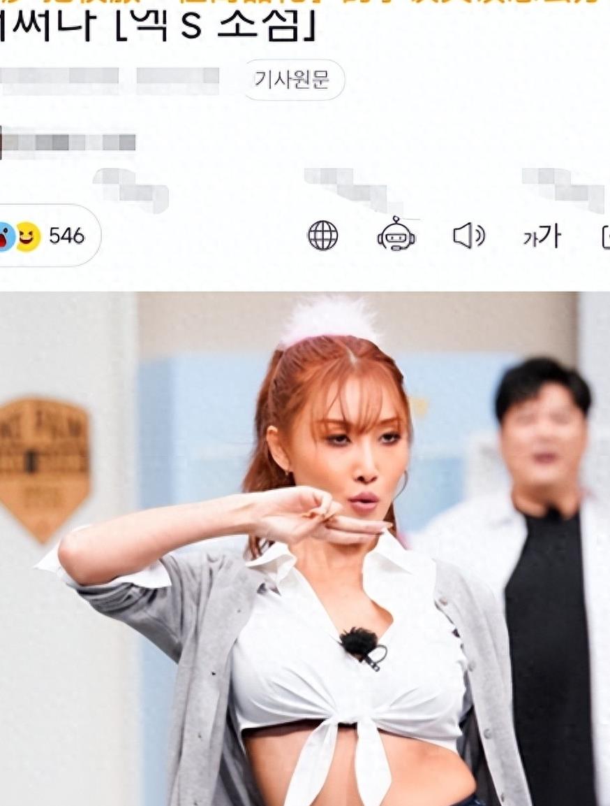 韩国女团成员华莎表演时突然蹲下抚摸*处私**，被警察骂为表演中无礼