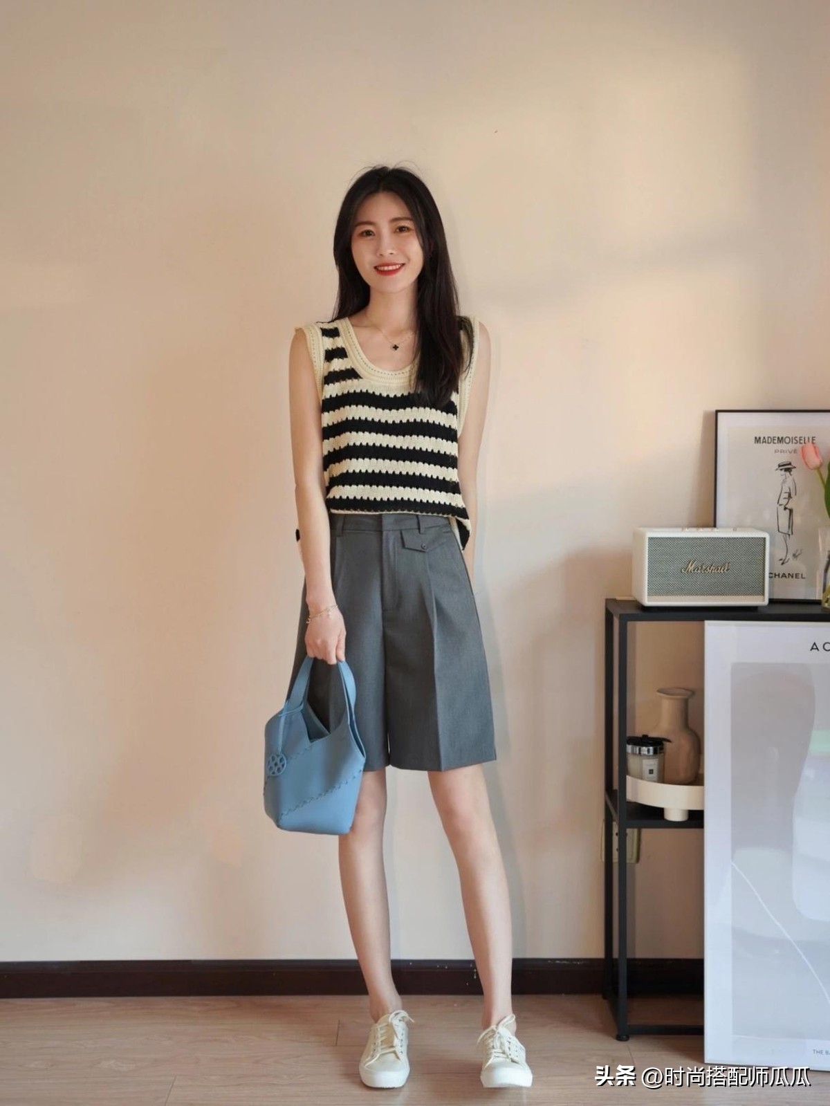 秋冬白t叠穿搭配,一件白t多种穿法女显瘦学生风