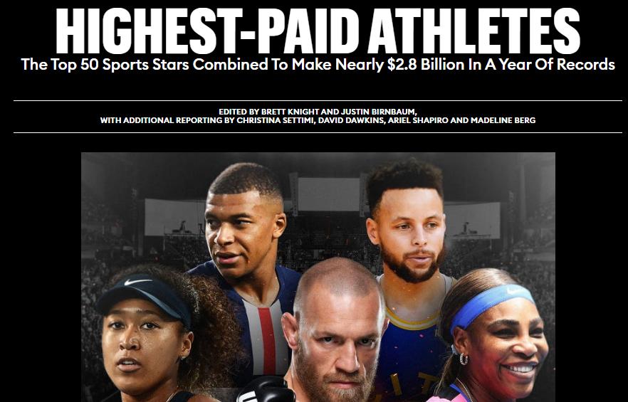 福布斯nba球员收入榜詹姆斯居首,福布斯nba收入前十