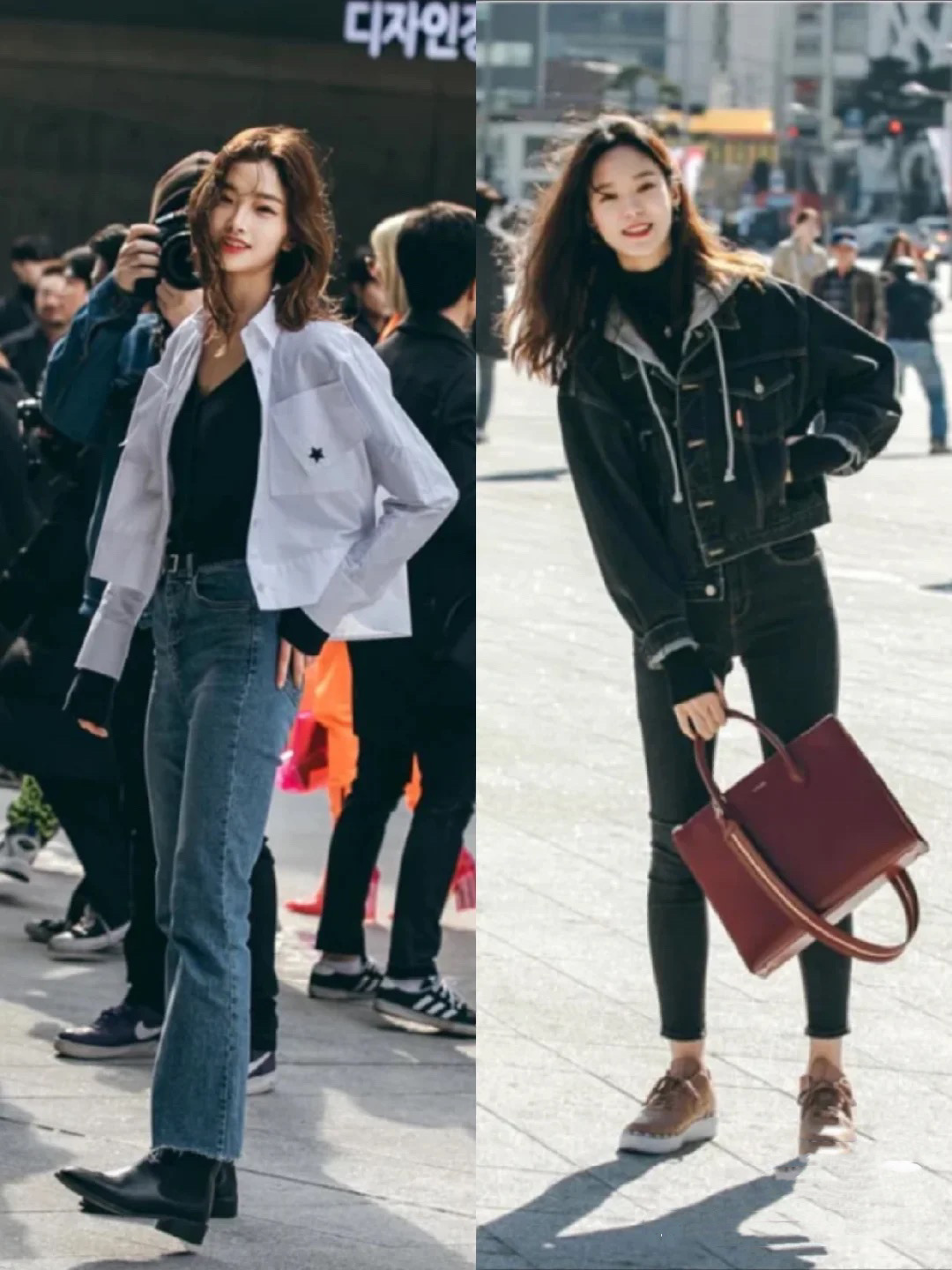 韩国小姐姐穿衣搭配街拍,街拍韩国的小姐姐都怎么穿