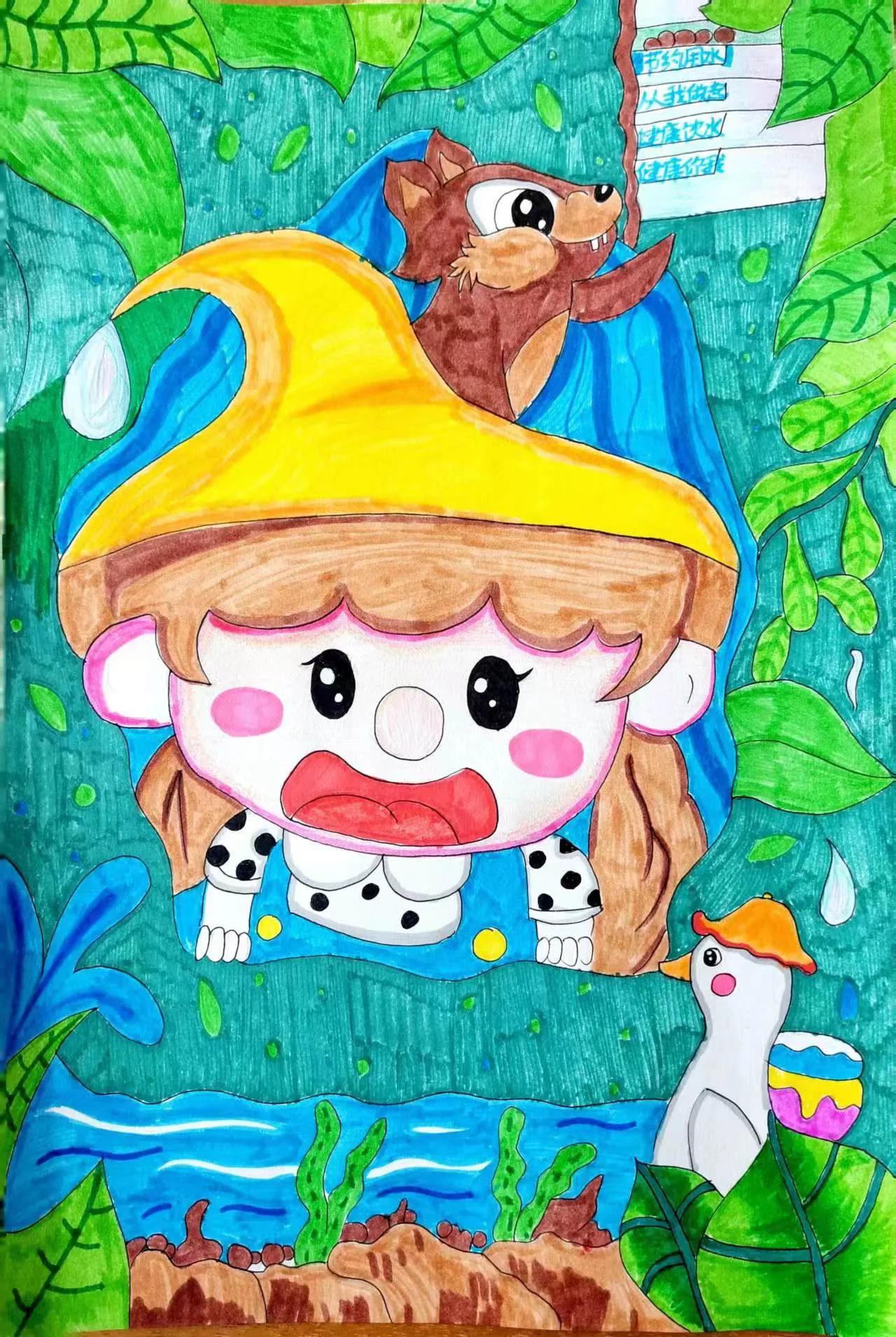 初中4k纸的绘画作品,校园为主题的绘画作品4k